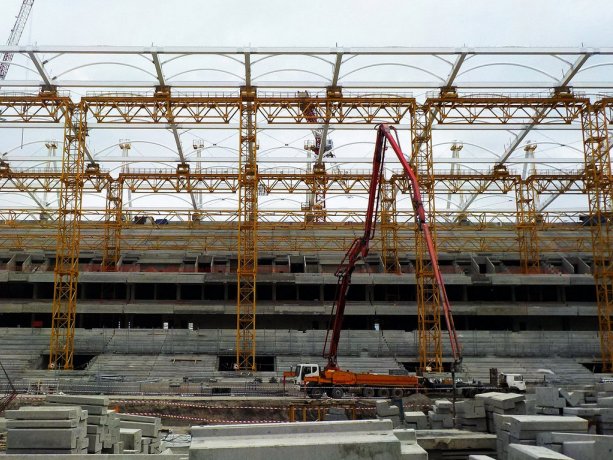 Строительство нового стадиона в Ростове-на-Дону ЧМ 2018 с контактами.