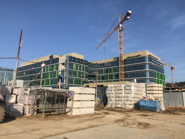 Строительство 3-й очереди медцентра Hadassah в Сколково.