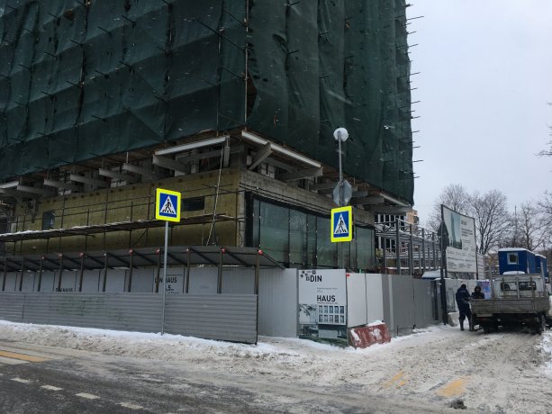 Строительство комплекса апартаментов Din Haus закончат в  конце 2022 г.