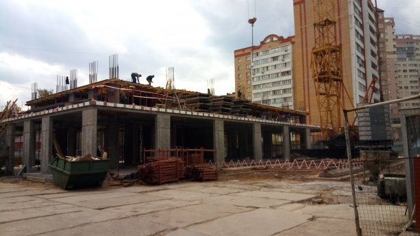 Строительство новой очереди ЖК Зелёная околица в Раменском.