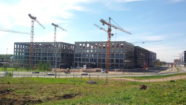 Строящийся Loft-квартал в Сколково.