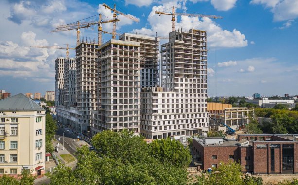 Продолжается строительство ​Комплекса апартаментов Nice-loft.
