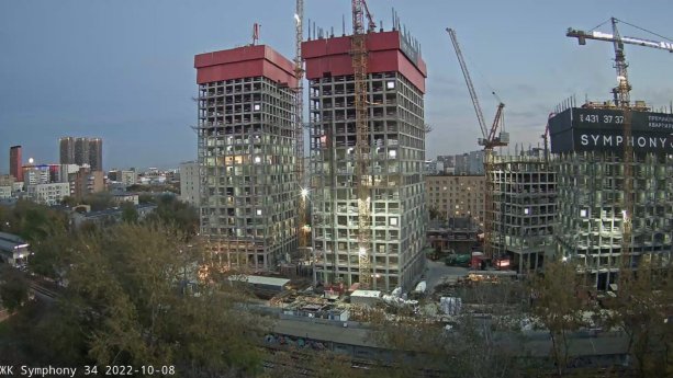 Строительство высотного жилого комплекса Symphony 34.