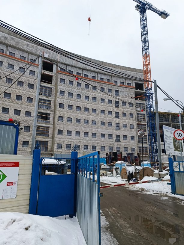Строительство крупной областной детской Больницы в Красногорске.