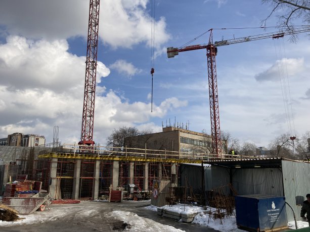 Строительство нового бизнес-центра в Москве, Костомаровский переулок, 11.