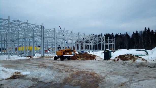 Строящийся складской комплекс в Солнечногорске.