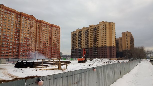 Строительство крупной поликлиники на улице Кузьминская 17 в Котельниках