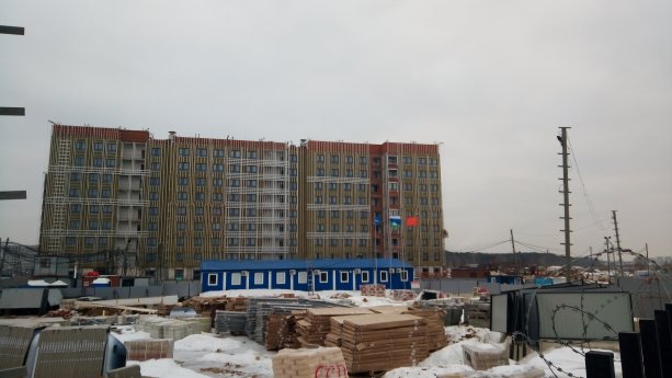Строящийся Жилой комплекс «Заречье Парк» в Одинцовском округе.