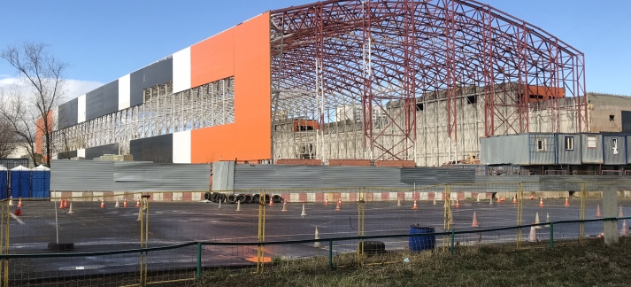 Строительство крупного легкоатлетического манежа, ул. Инженерная 5а.