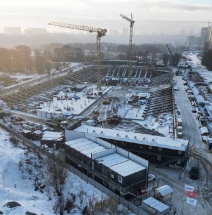 Строящаяся  хоккейная академия Александра Овечкина.