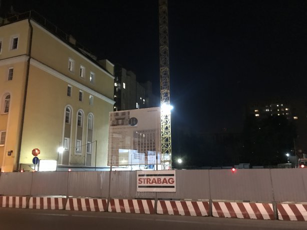 Строительство гостиницы в Хамовниках на  Малой Пироговской, вл.14.