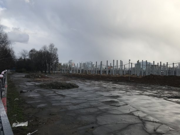 Строительство ТЦ Глобус в Северном Медведково.