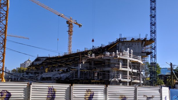 Продолжается строительство крупнейшей Ледовой арены УГМК Екатеринбург.