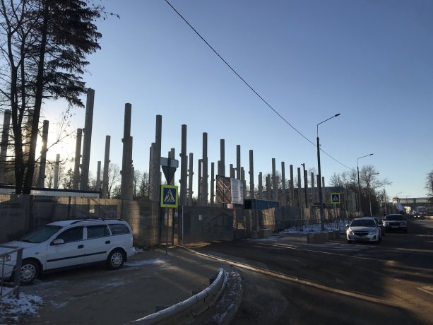 Строящийся логистический центр Феникс Контакт РУС Сколково.