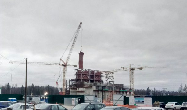 Строительство крупного мусоросжигательного завода в Московской области.