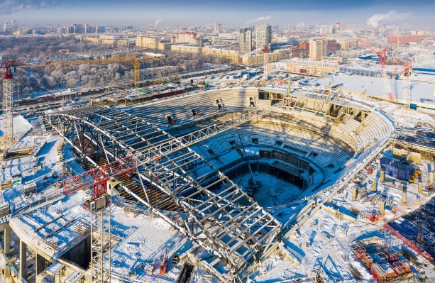 Новая СКА Арена построена на 50%.
