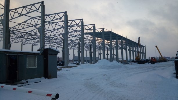 Под Подольском идет строительство 2-й очереди офисно-складского комплекса.