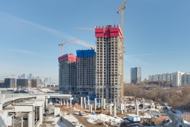 Строительство жилого комплекса Will Towers в Раменках.