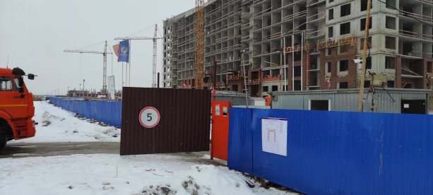 Строящийся ЖК «Новоселье: Городские кварталы»в поселке Новоселье.