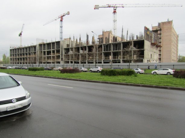 Строительство сосудистого центра Александровской больницы.