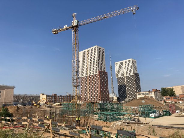​Строительство нового крупного жилого квартала «Руставели 14».