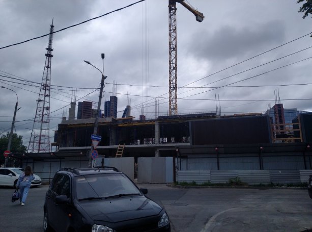 ​Новый строящийся бизнес-центр в Нижнем-Новгороде.
