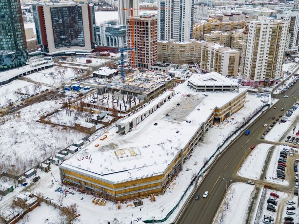 Строительство крупного проекта Екатеринбург-Сити