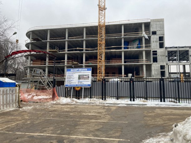 Активное строительство нового Ледового дворца Сокольники.