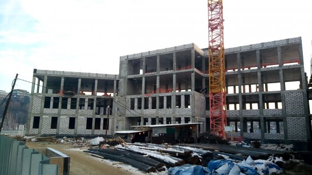 Строительство крупнейшего воспитательно-образовательного комплекса в Красногорске.
