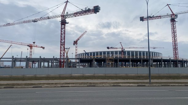 Новая строящая Ледовая арена в Нижнем Новгороде.