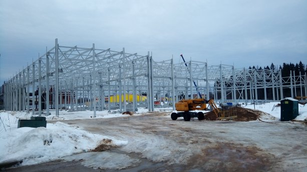 Строящийся складской комплекс в Солнечногорске.