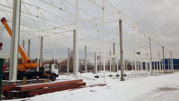 Строительство складского центра в Котельниках.
