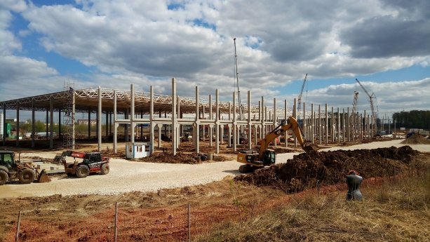 Строительство нового Логистического комплекса в Домодедово.