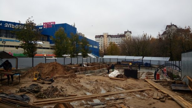 Строительство нового здания под ресторан KFC Видное.