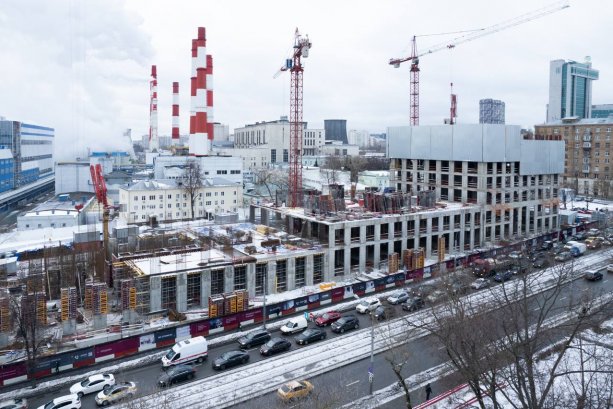 Строительство БЦ STONE Ленинский начались активные работы.