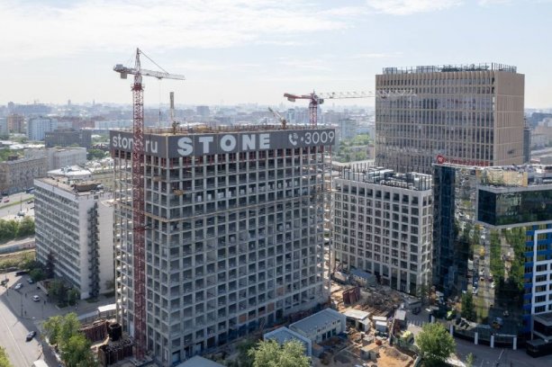 Строящийся бизнес-квартал STONE Towers Москва 3-этап