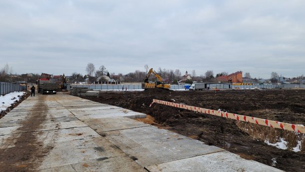 Строительство крупной школы на 1100 мест в Лукино-Варино.