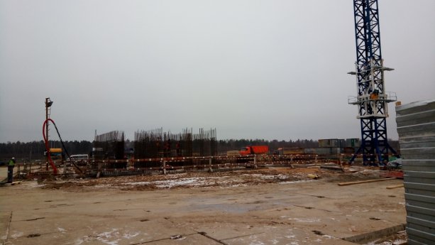 Строительство нового учебного корпуса школы номер 30 в Балашихе.