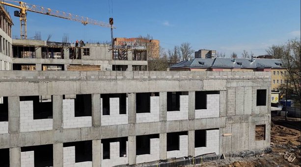 Строительство крупнейшей поликлиники в Королеве.