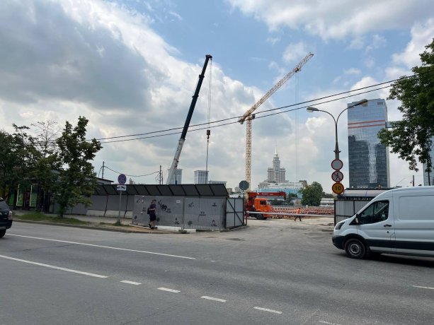 Строительство нового ледового дворца ЦСКА на Ленинградском проспекте, 39.