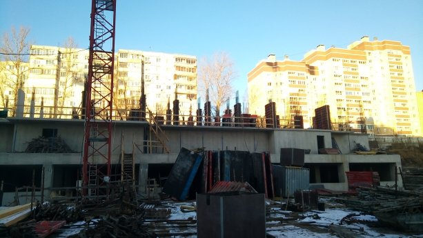 Строительство нового ЖК в посёлке Биокомбината Лосино-Петровского округа.