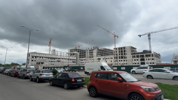 Строительство Балашихинской центральной районной больницы.