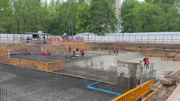 Строительство образовательного комплекса Ромашка Реутов.