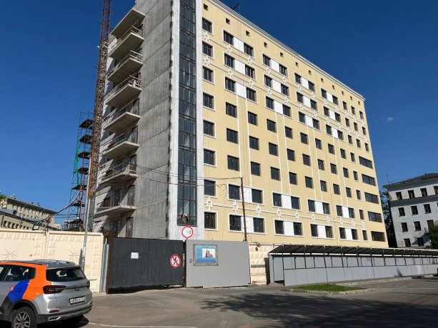 Строительство нового корпуса общежития (МАИ).