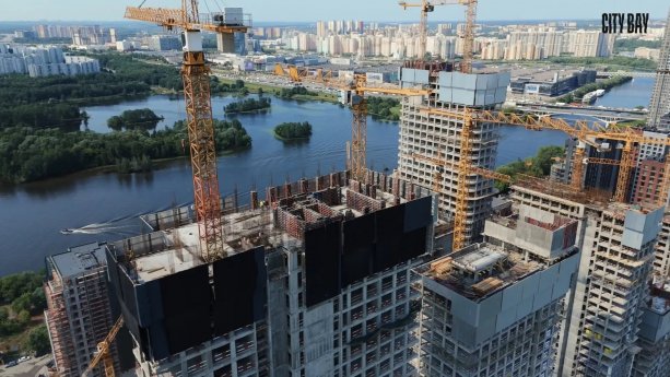 Продолжается строительство крупного проекта  МФК City Bay от MR Group.