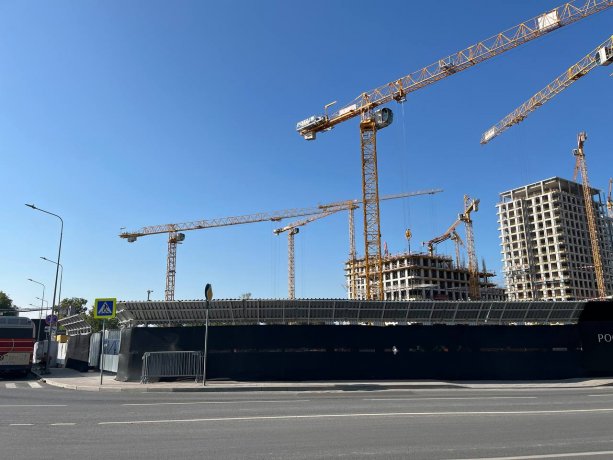 Строительство многофункционального жилого комплекса Luzhniki Collection.