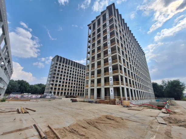 Строящаяся  хоккейная академия Александра Овечкина.