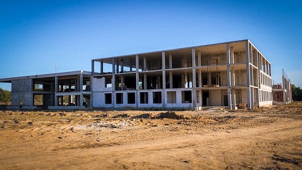 Строительство административно-делового центра в Бронницах.