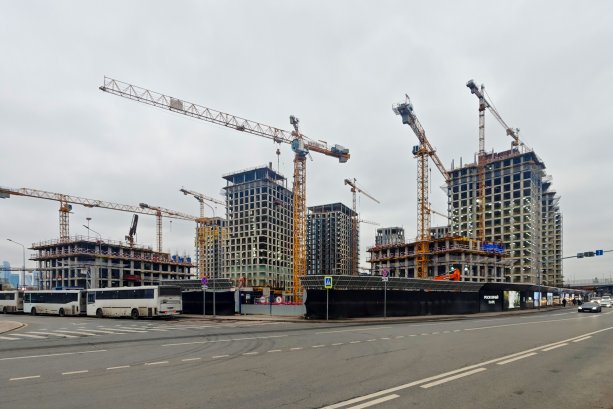 Строительство многофункционального жилого комплекса Luzhniki Collection.