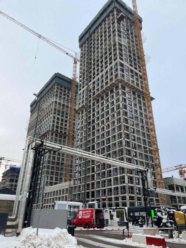 Строящийся квартал SET квартальной застройки.